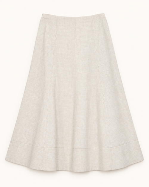 Malena Linen Midi Skirt