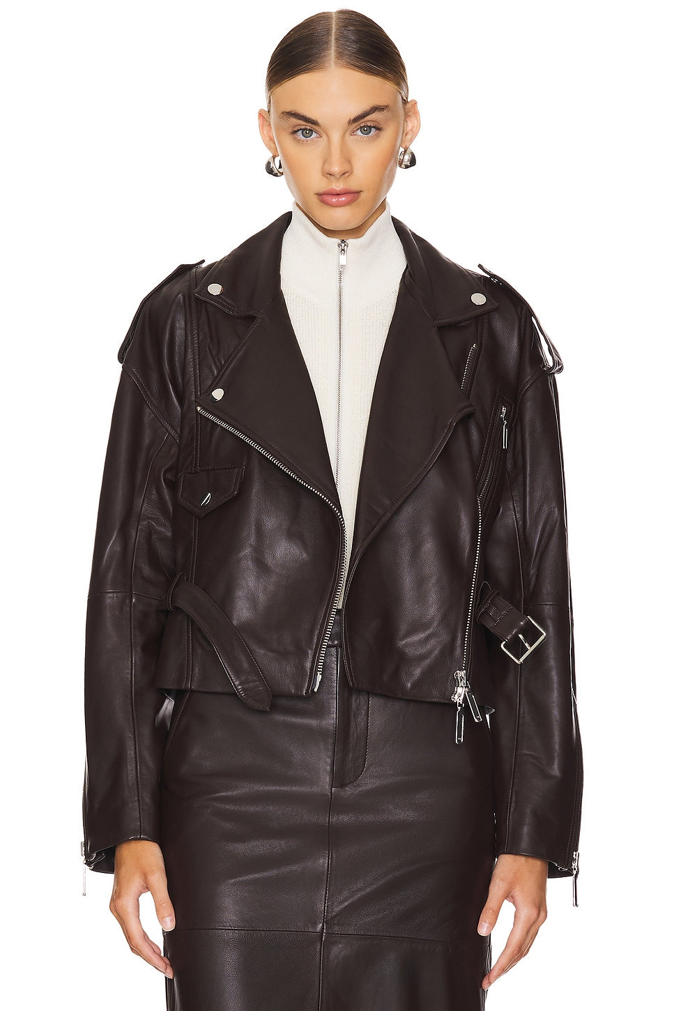 Ambrosia Leather Moto Jacket