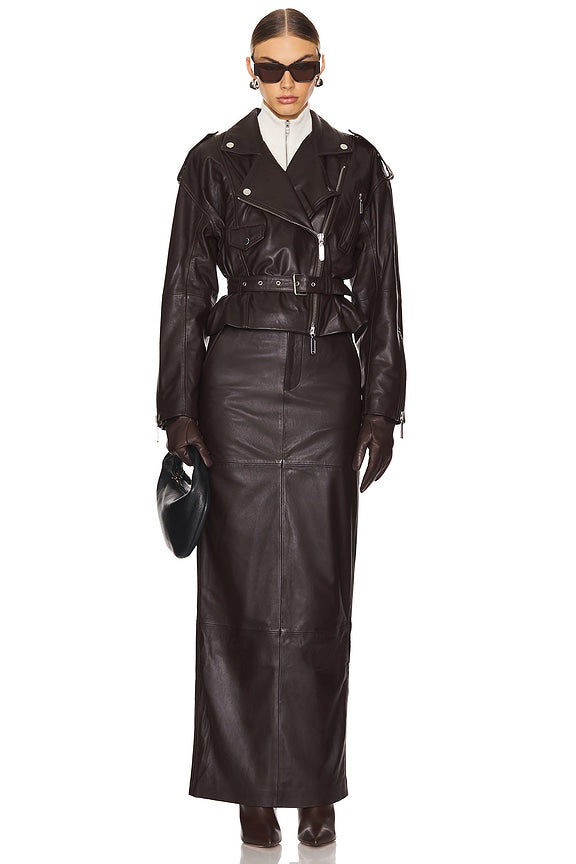 Ambrosia Leather Moto Jacket