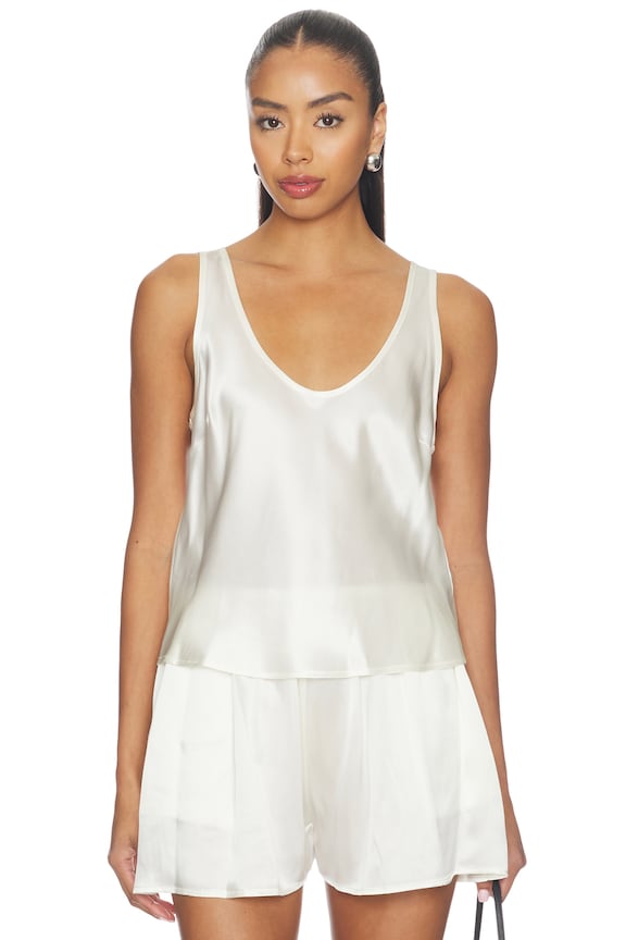 Silk Satin U Tank