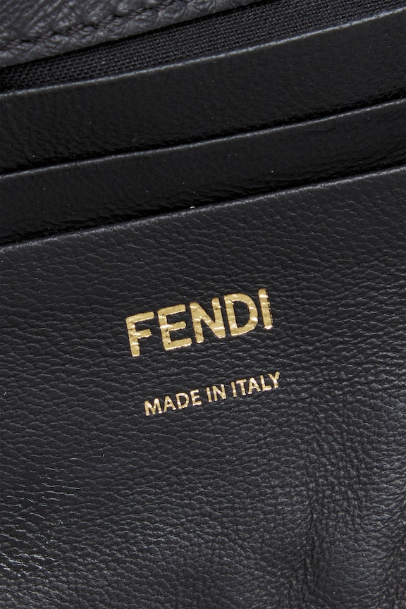 Fendi FF Embossed Mini Baguette Shoulder Bag