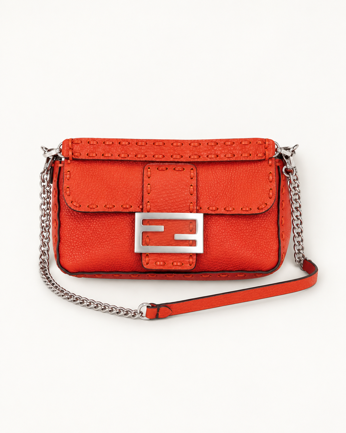 Fendi Selleria Mini Baguette Shoulder Bag