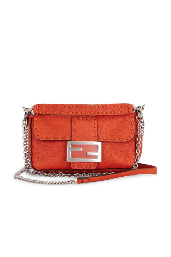 Fendi Selleria Mini Baguette Shoulder Bag
