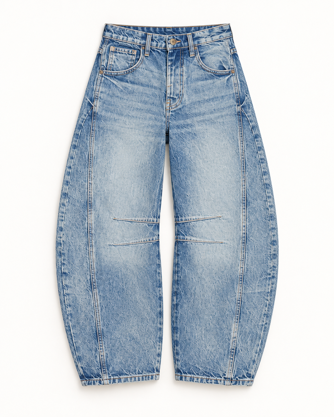 x We The Free Good Luck Mid Rise Barrel Jeans