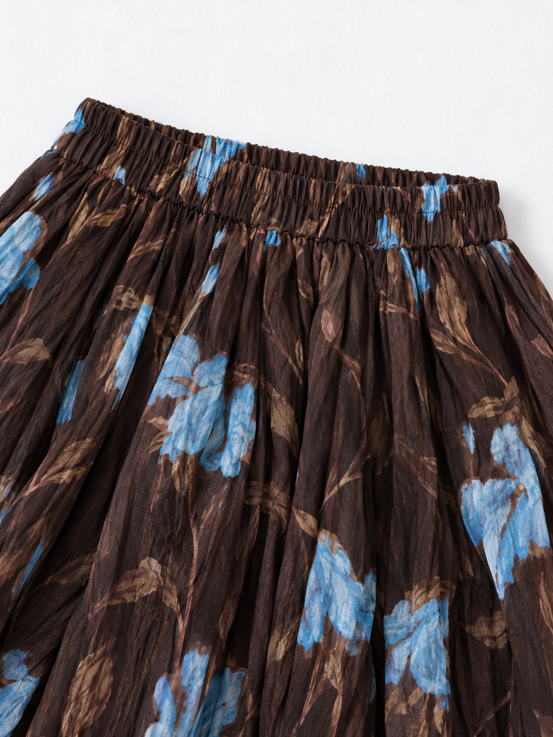 Leopard Pleated Midi Skirt