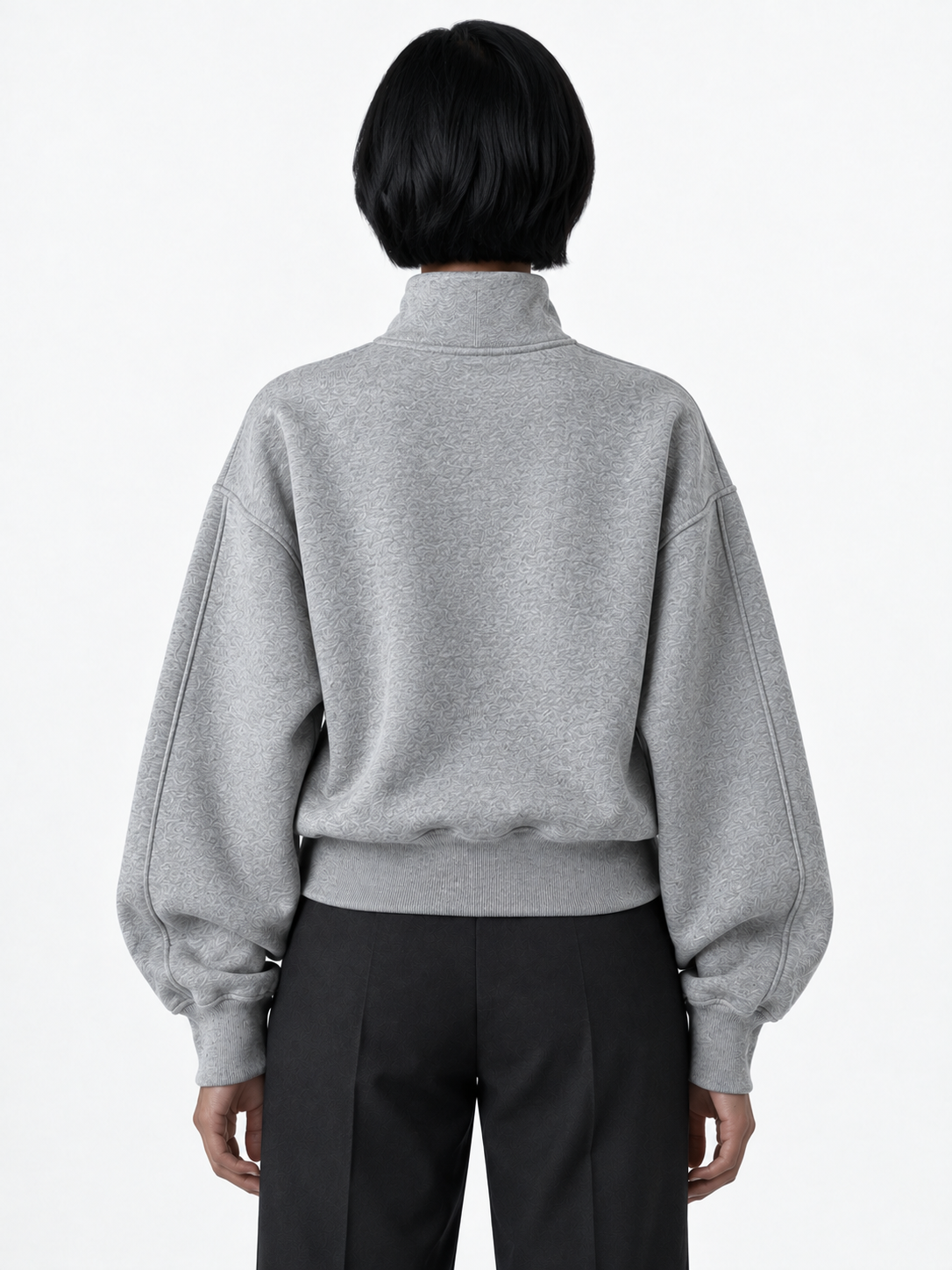 Half-Zip Sculpted Sweatshirt