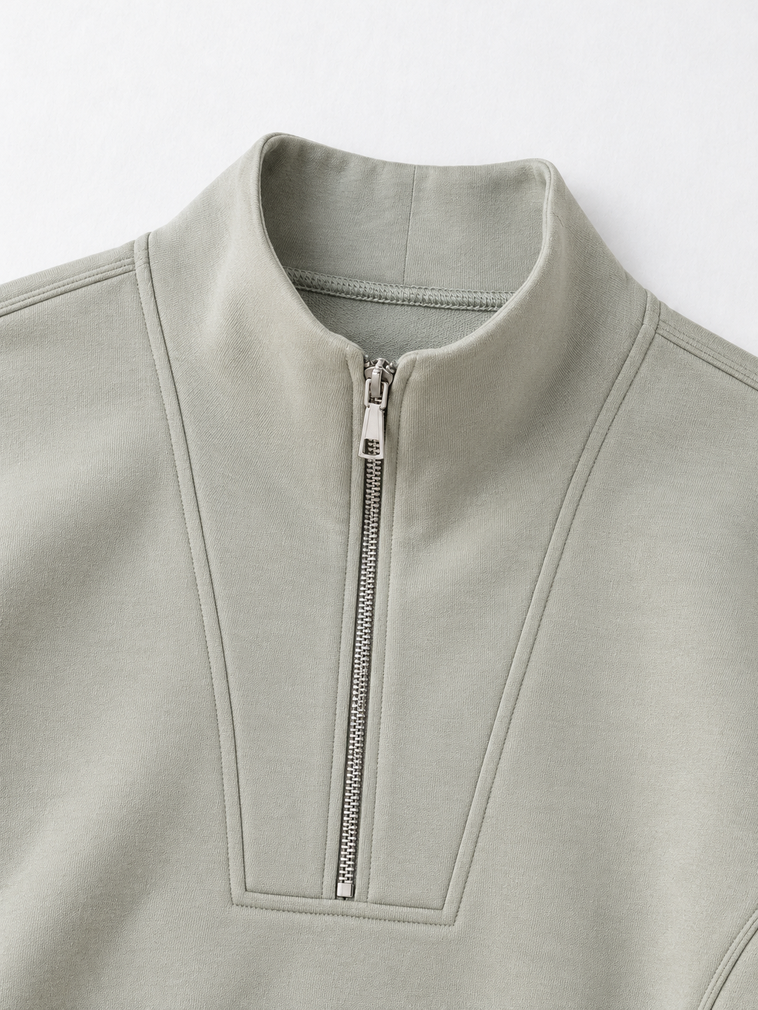 Half-Zip Sculpted Sweatshirt
