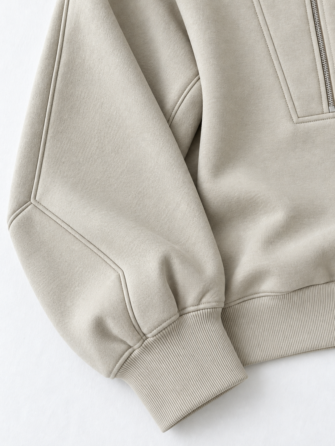 Half-Zip Sculpted Sweatshirt