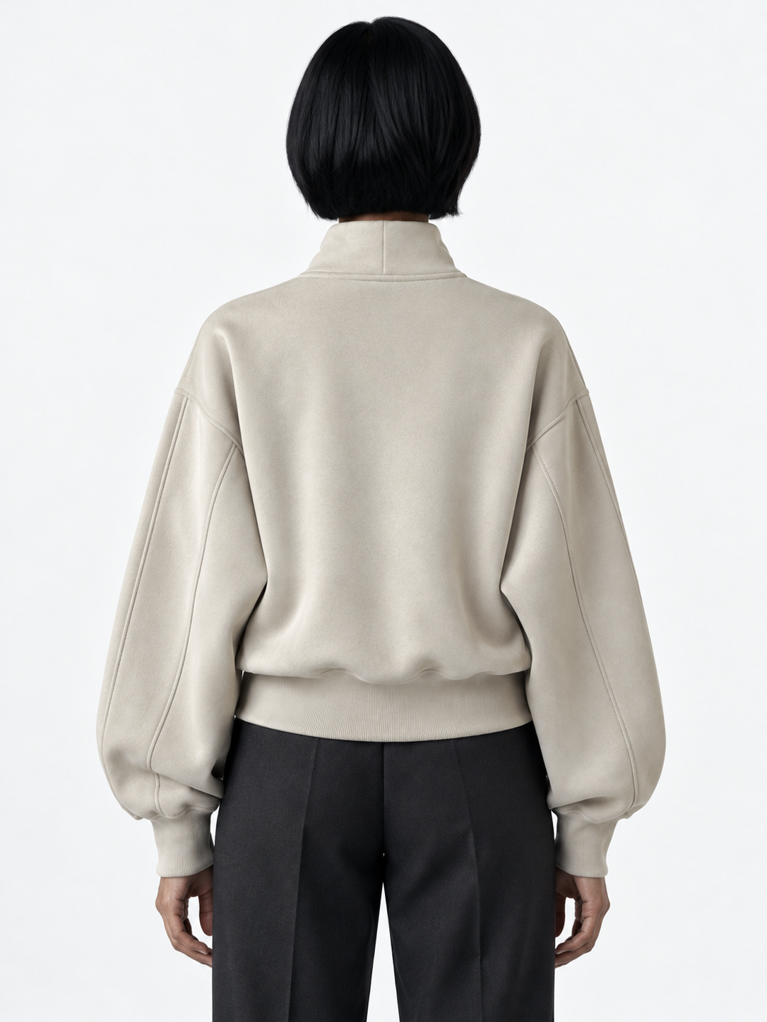 Half-Zip Sculpted Sweatshirt