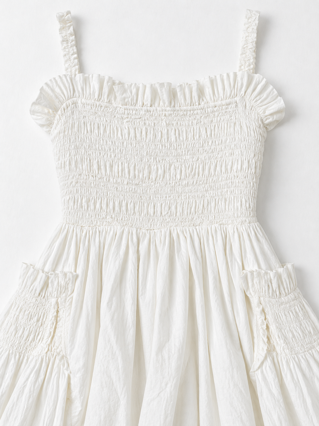 Open-Back Gathered Maxi Dress