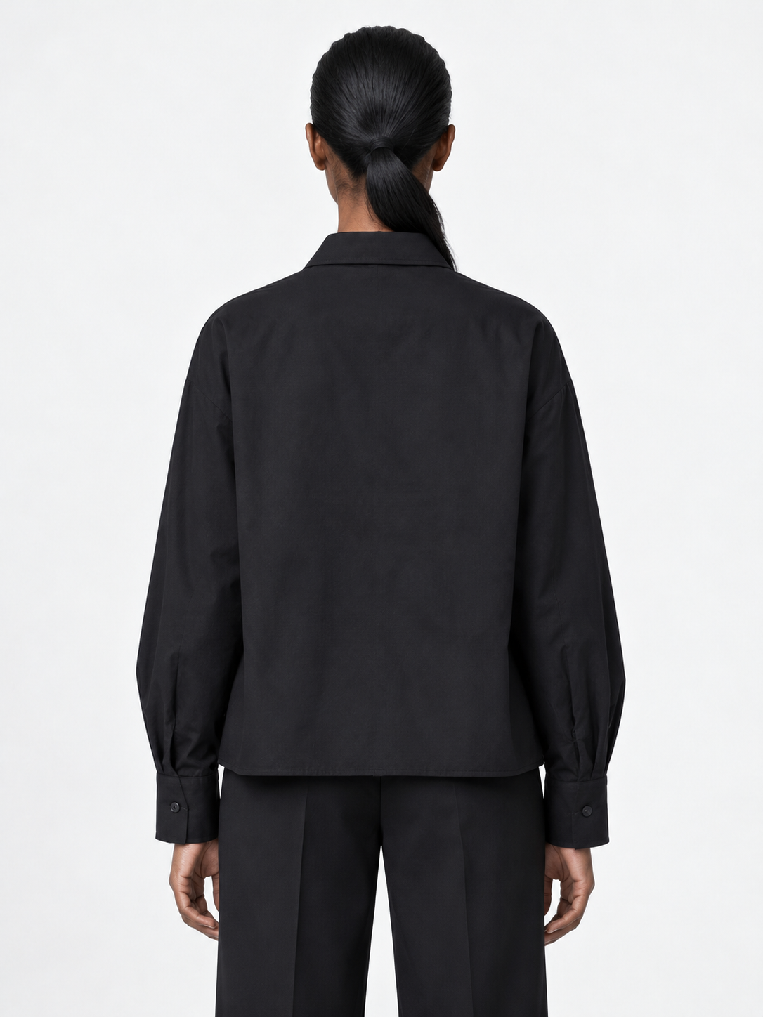 Abstract Cord-Appliqué Shirt