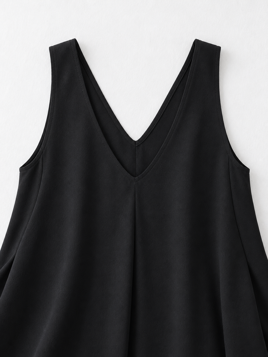 Sculptural V-Neck Maxi Dress