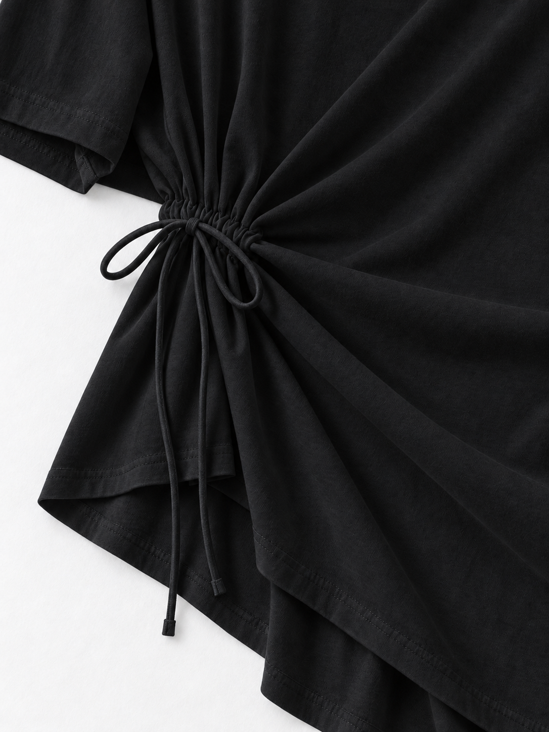 Drawstring Asymmetric T-Shirt