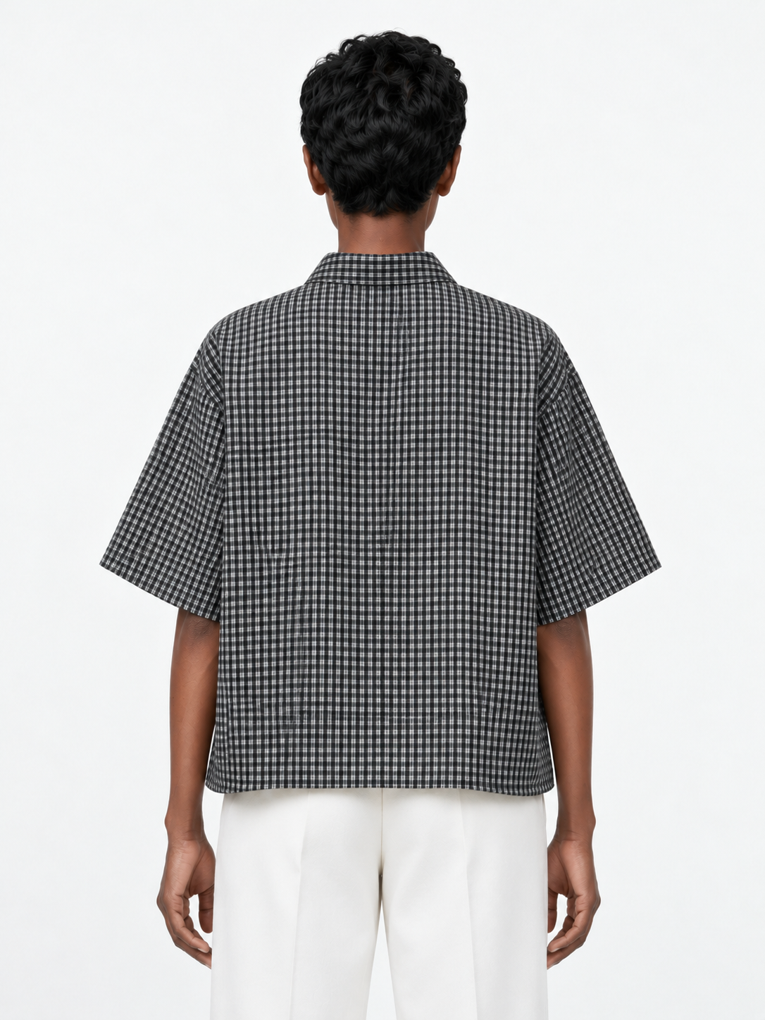 Floral Check Short-Sleeve Shirt
