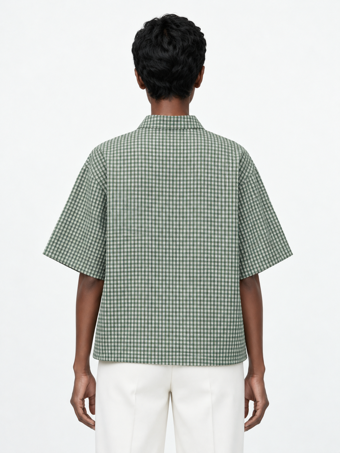 Floral Check Short-Sleeve Shirt