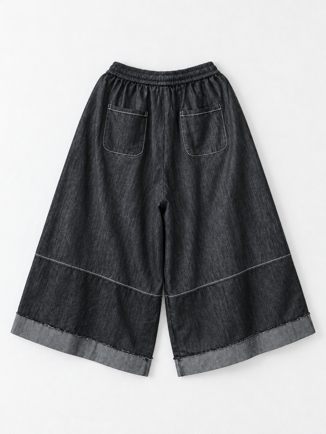Panelled Denim Culottes