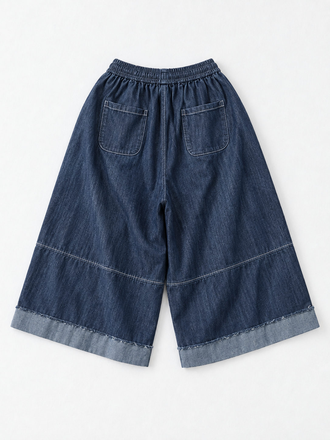 Panelled Denim Culottes