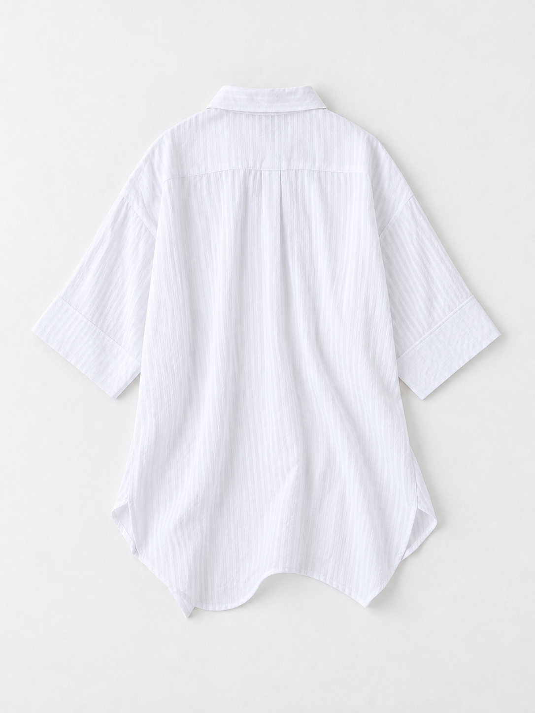 Cross-Front Short-Sleeve Shirt