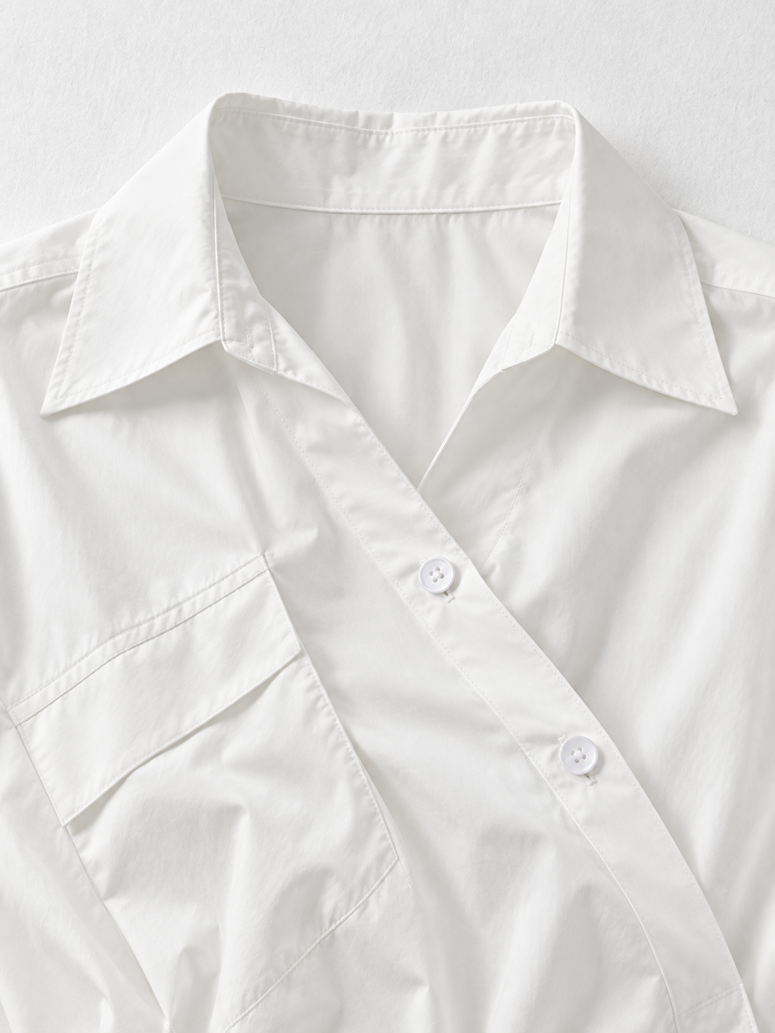 Wrap-Tie Longline Shirt
