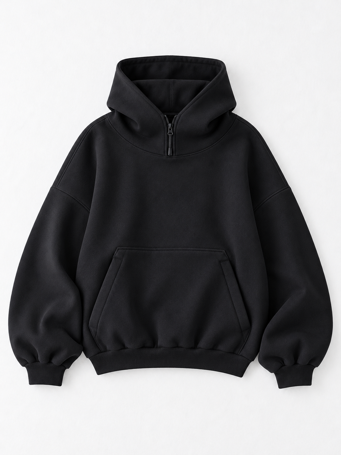 Half-Zip Volume Hoodie