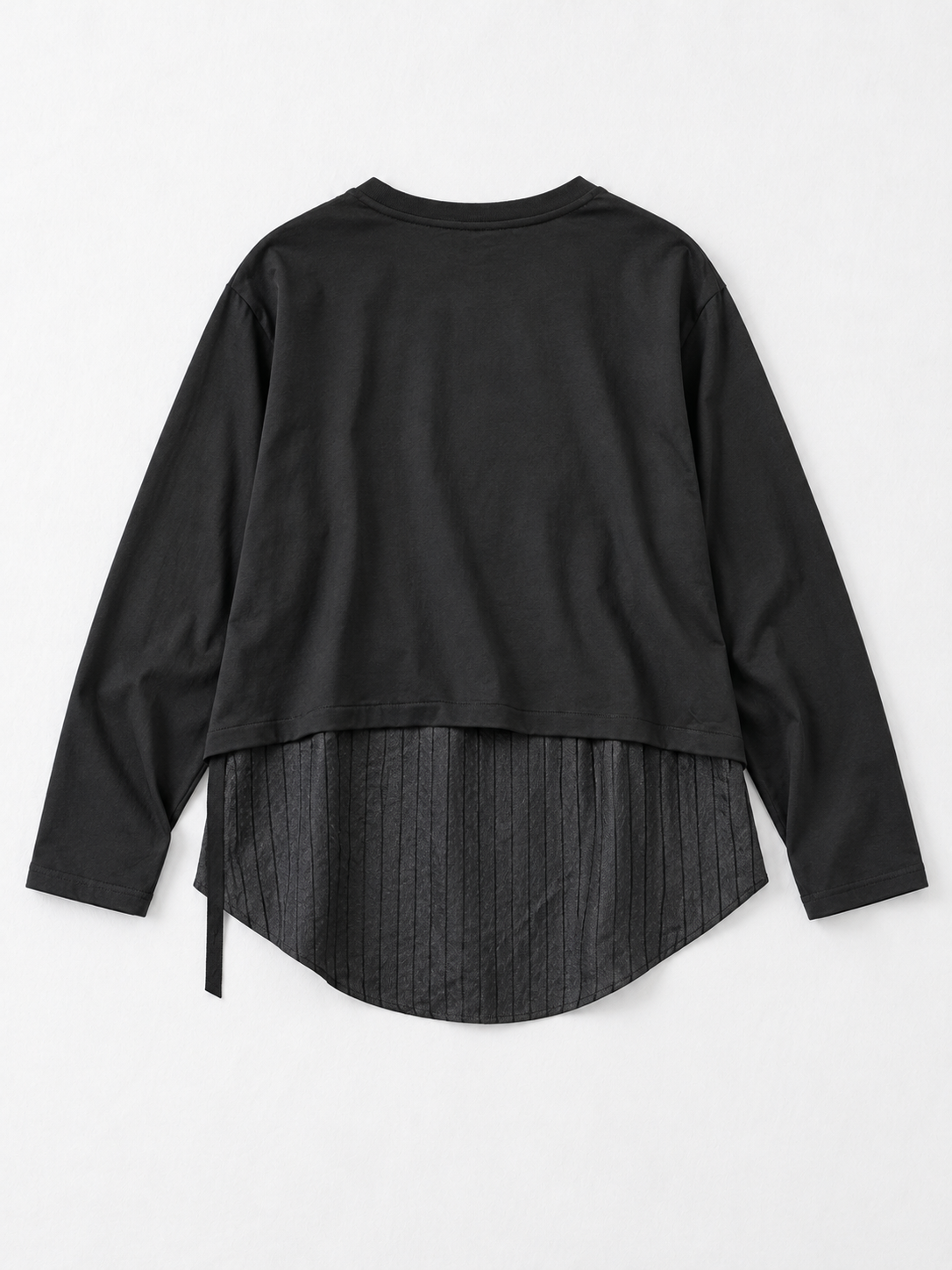 Stripe-Panel Ribbon Top