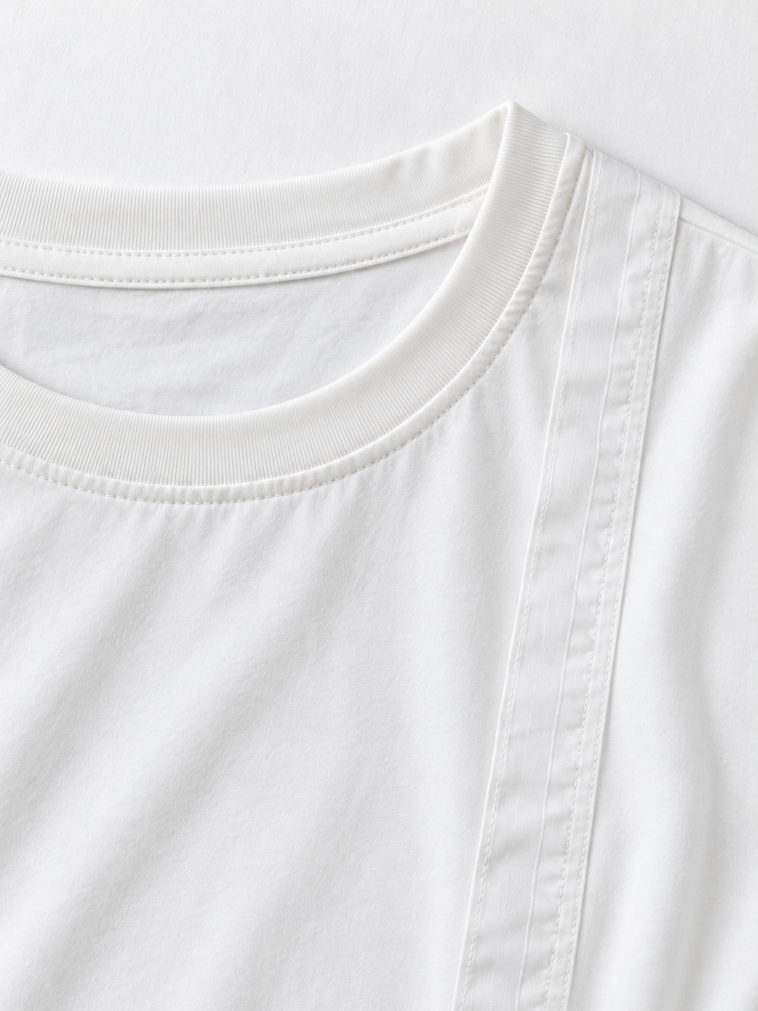 Stripe-Panel Ribbon Top