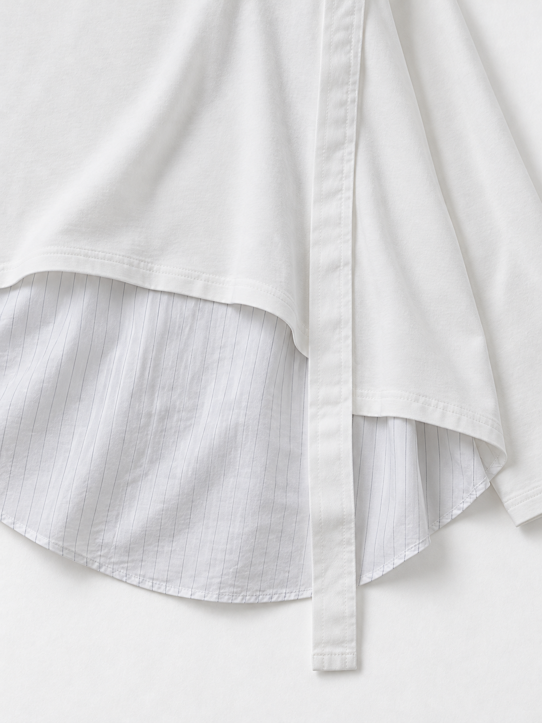Stripe-Panel Ribbon Top