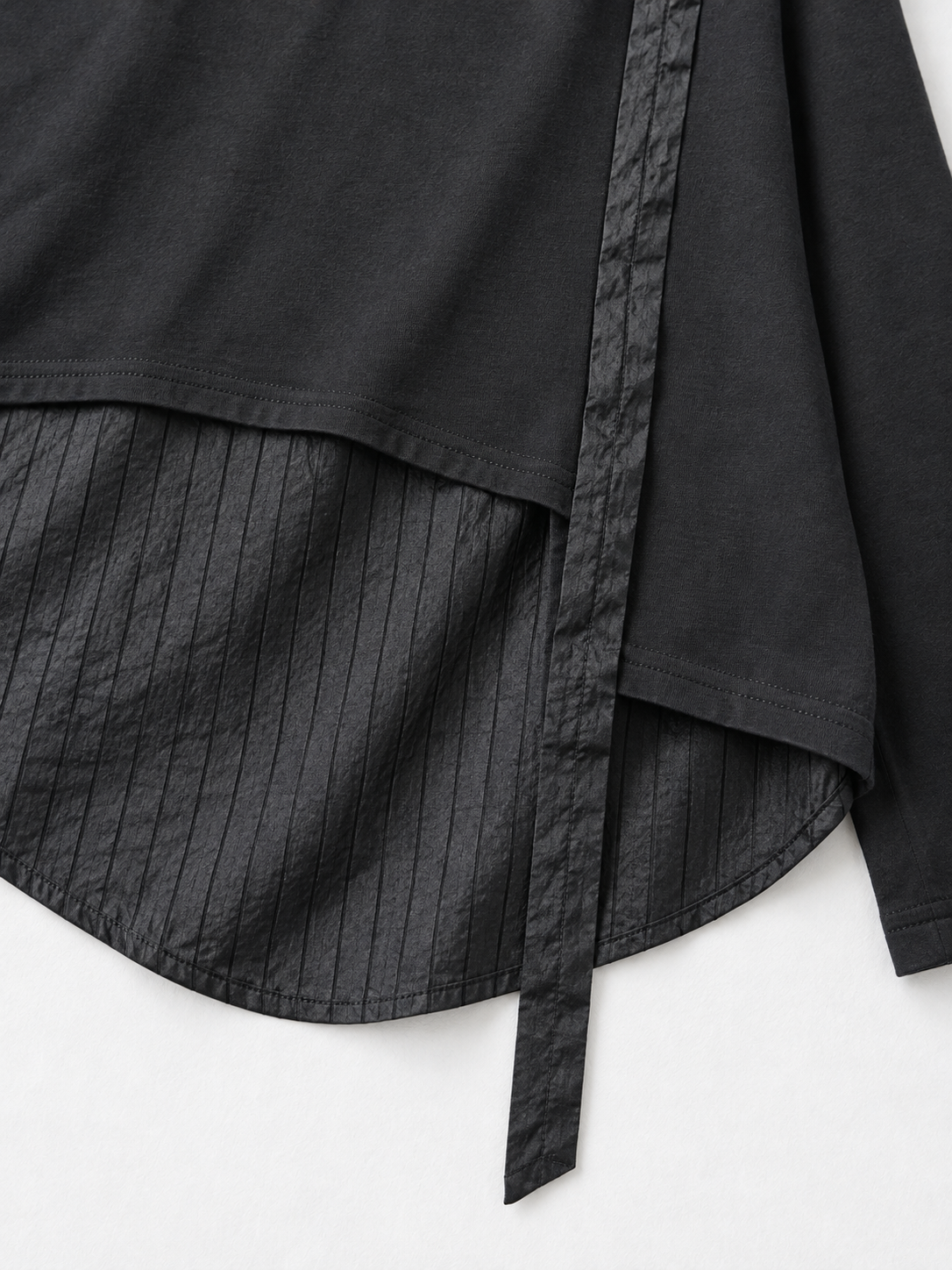 Stripe-Panel Ribbon Top