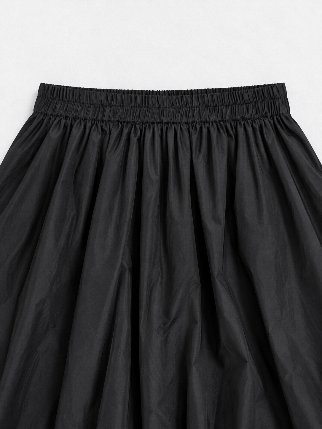 Double-Ruffle Midi Skirt