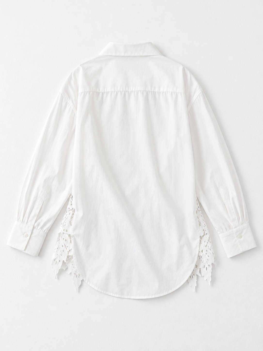 Floral Lace-Front Shirt