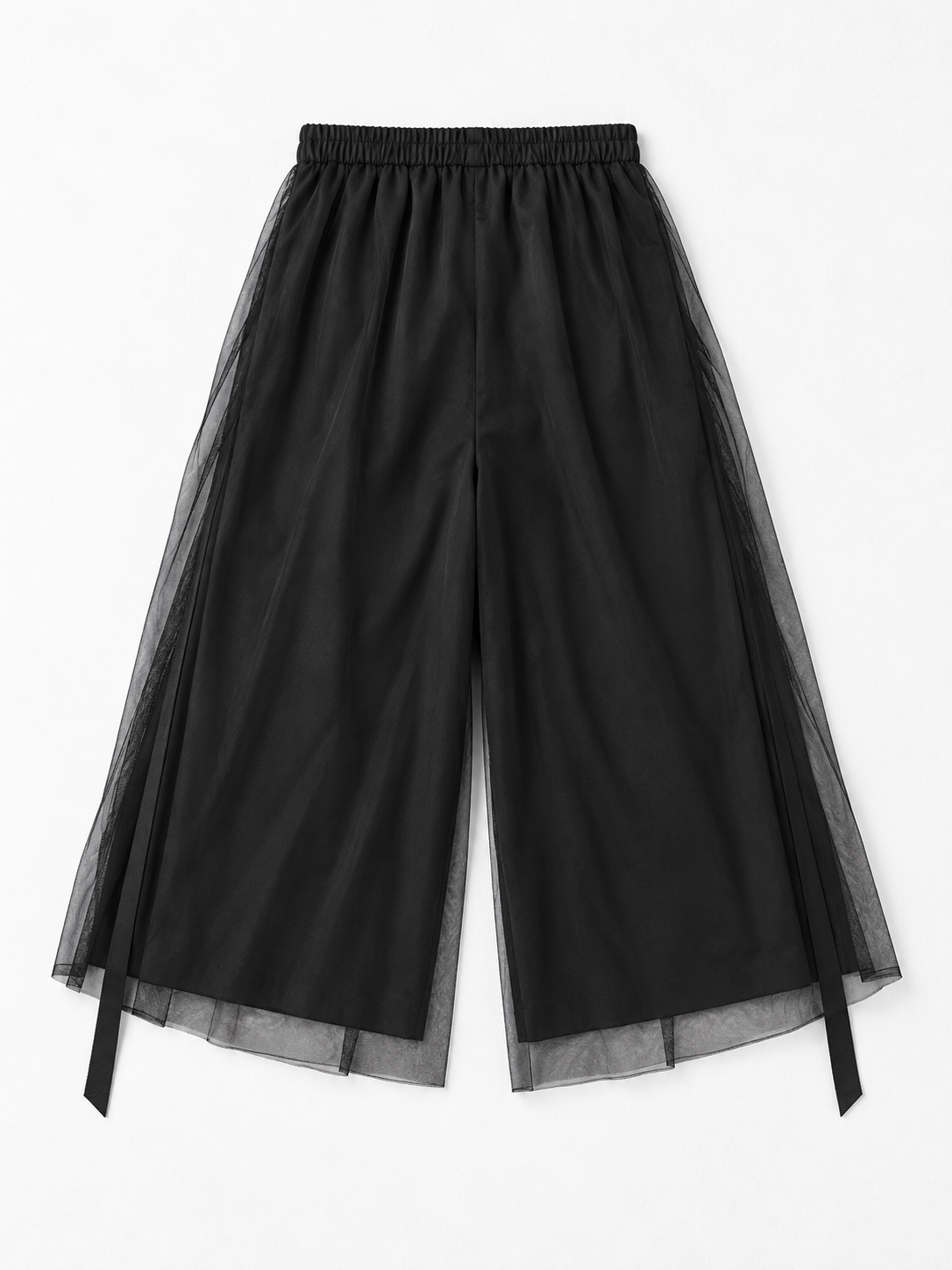 Mesh-Overlay Cargo Culottes