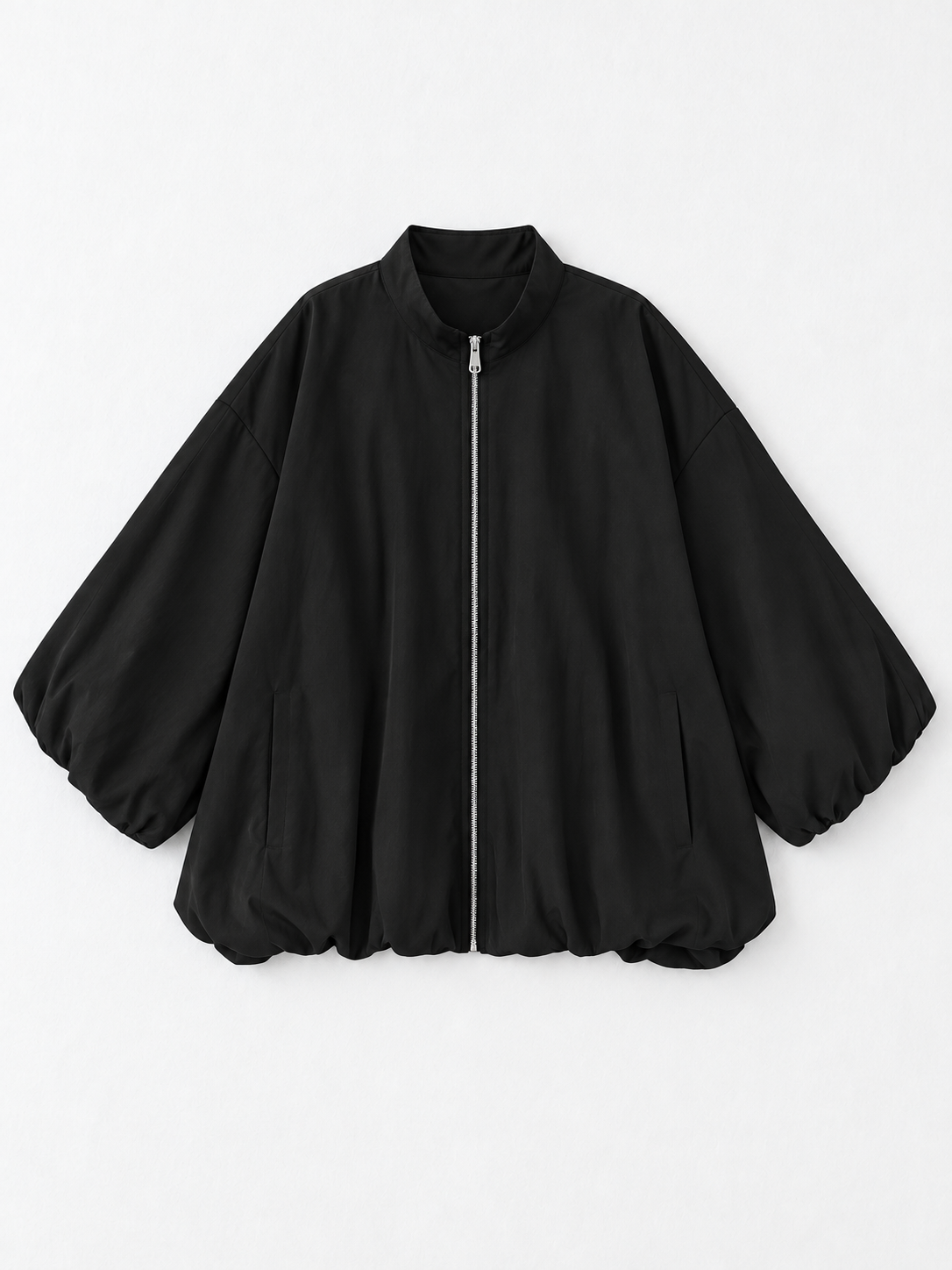 Zip-Front Balloon Jacket
