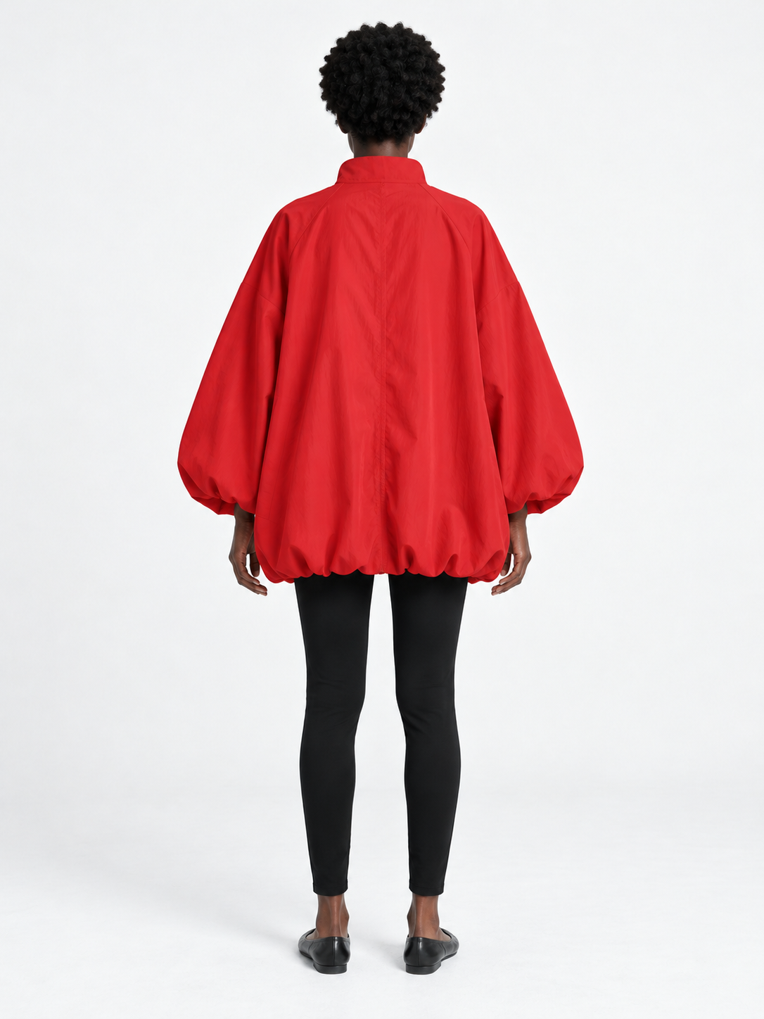 Zip-Front Balloon Jacket
