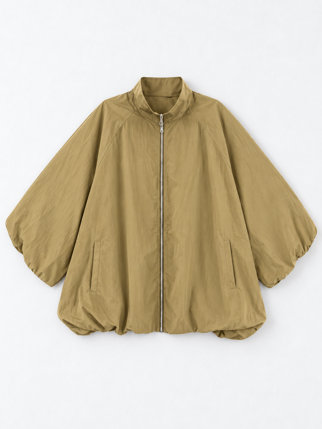 Zip-Front Balloon Jacket