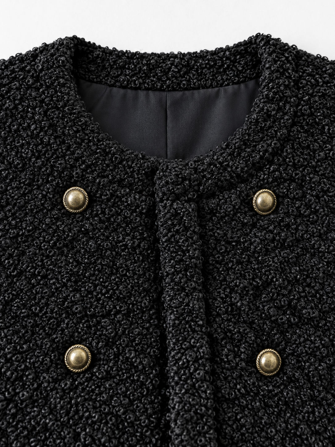 Double-Breasted Textured Vest