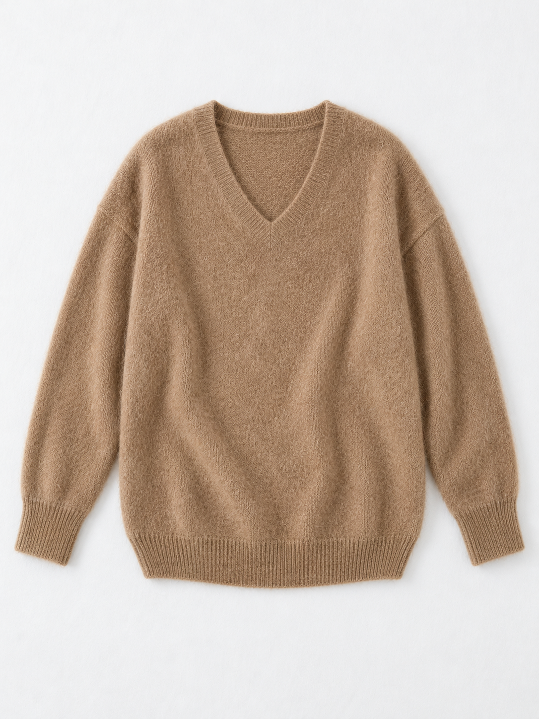 Soft V-Neck Knit Sweater