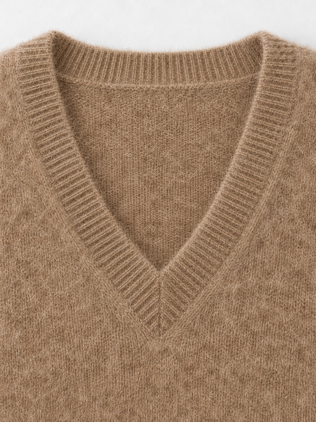 Soft V-Neck Knit Sweater