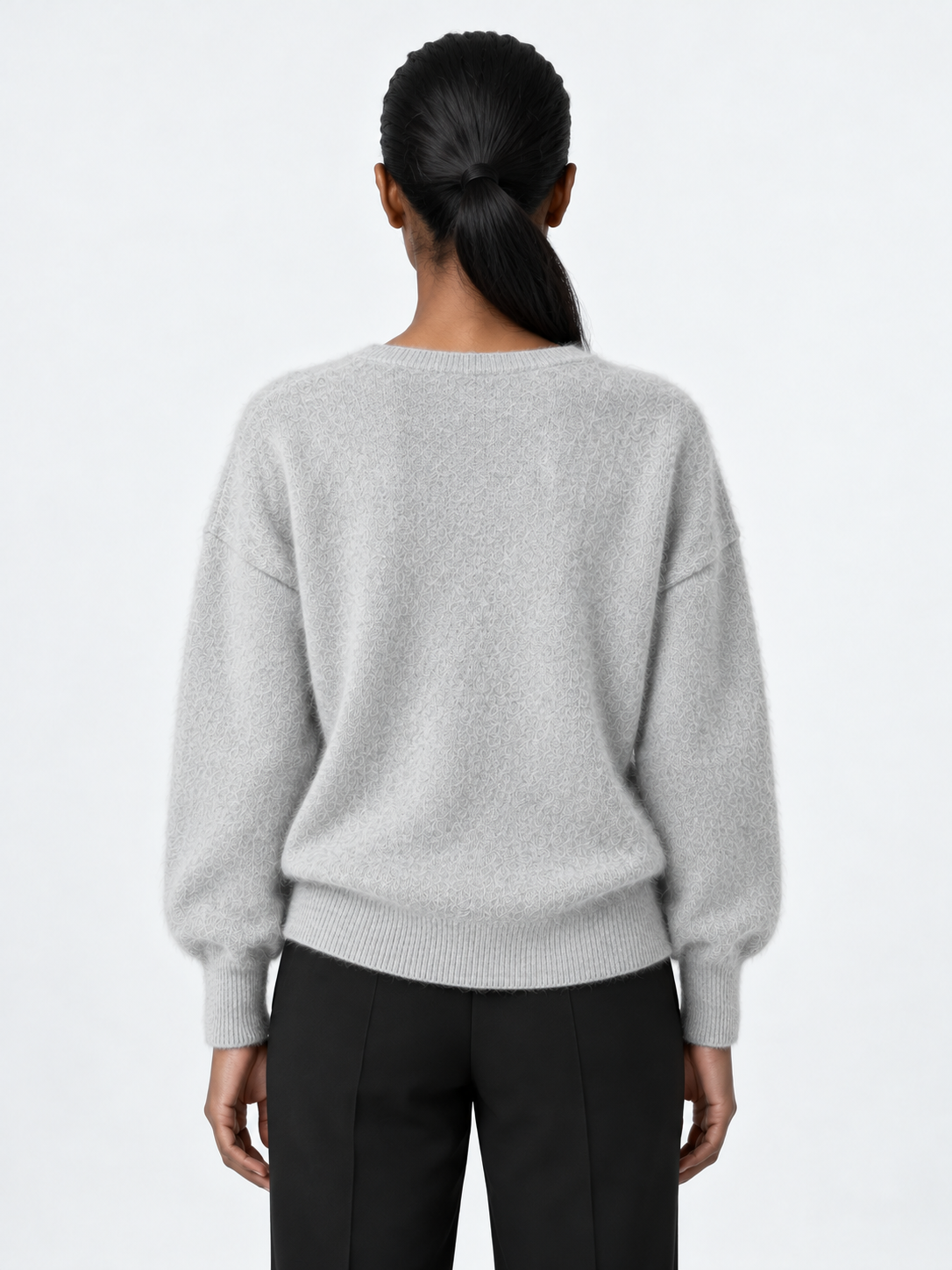 Soft V-Neck Knit Sweater