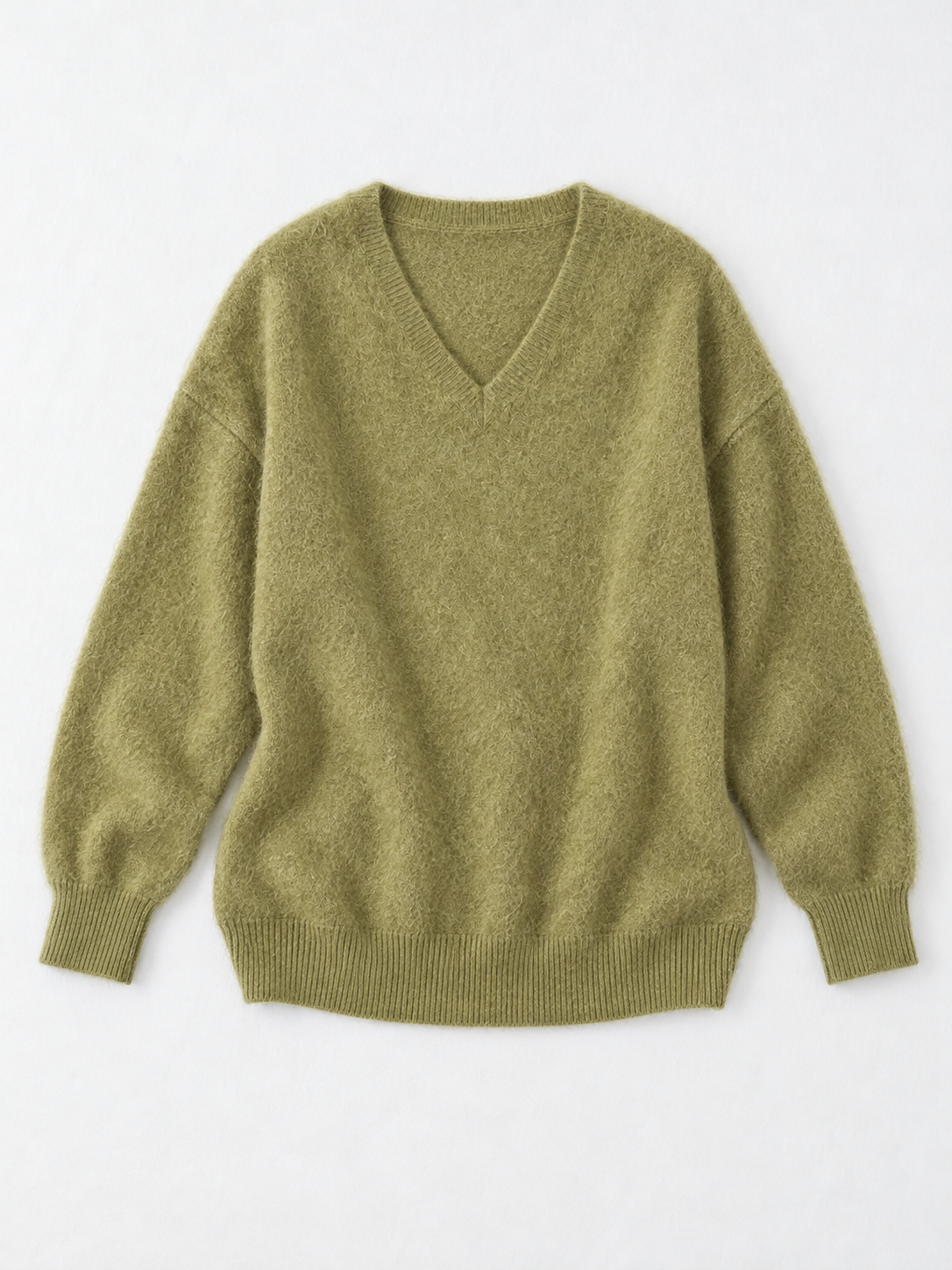 Soft V-Neck Knit Sweater