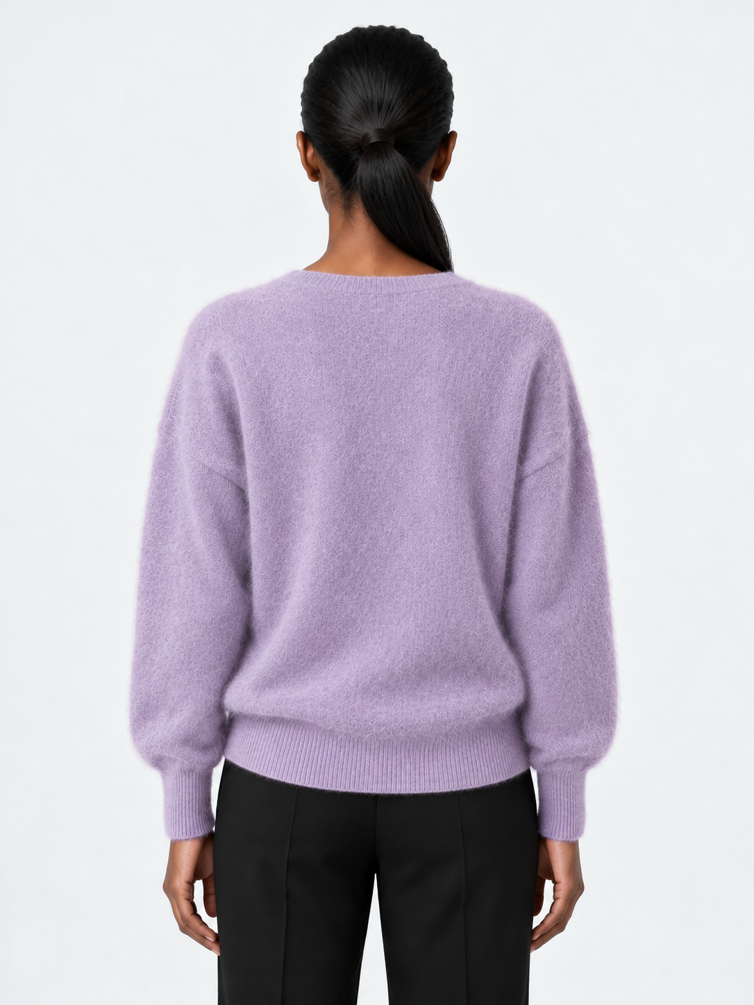 Soft V-Neck Knit Sweater