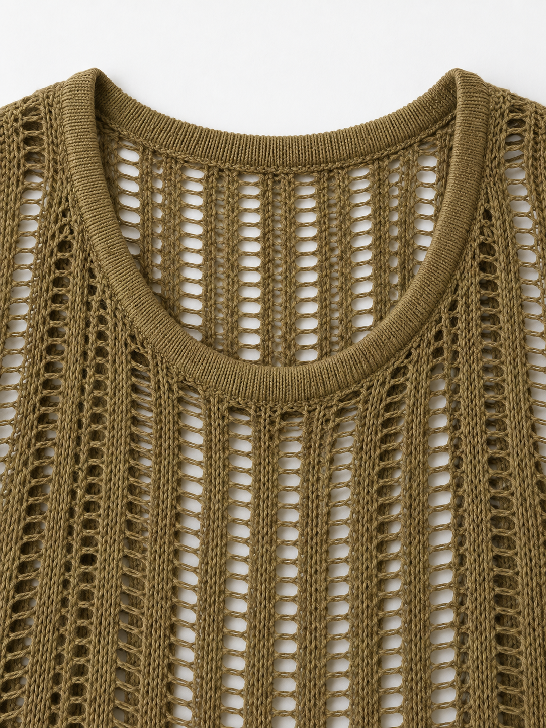 Longline Open-Stitch Sweater