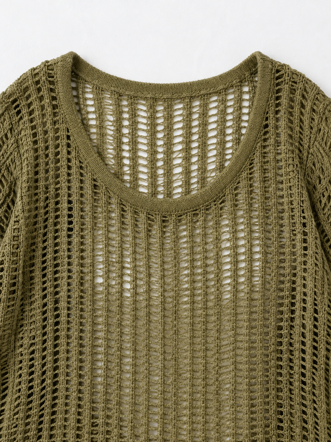 Longline Open-Stitch Sweater