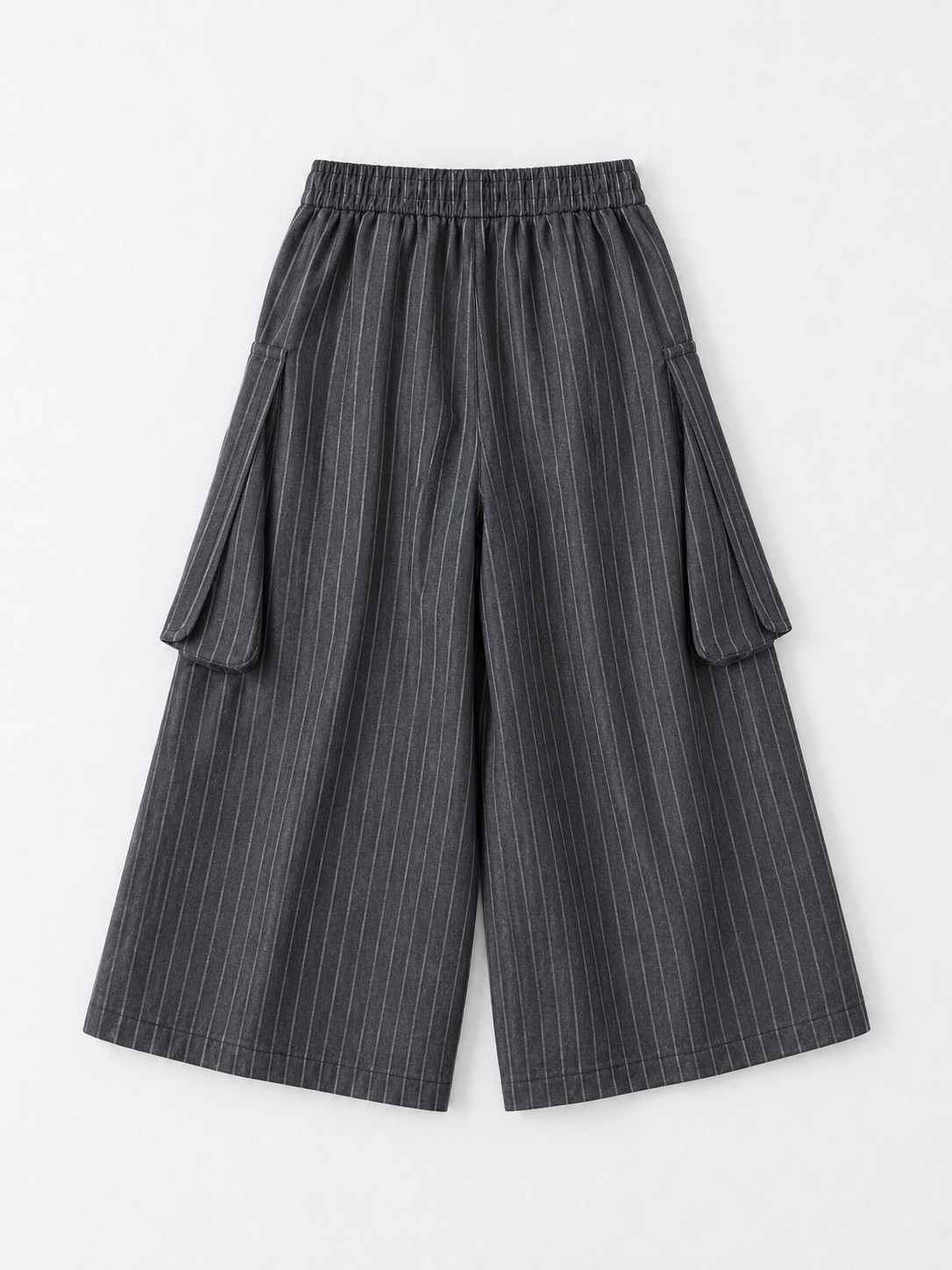 Oversized Pocket Pinstripe Culottes