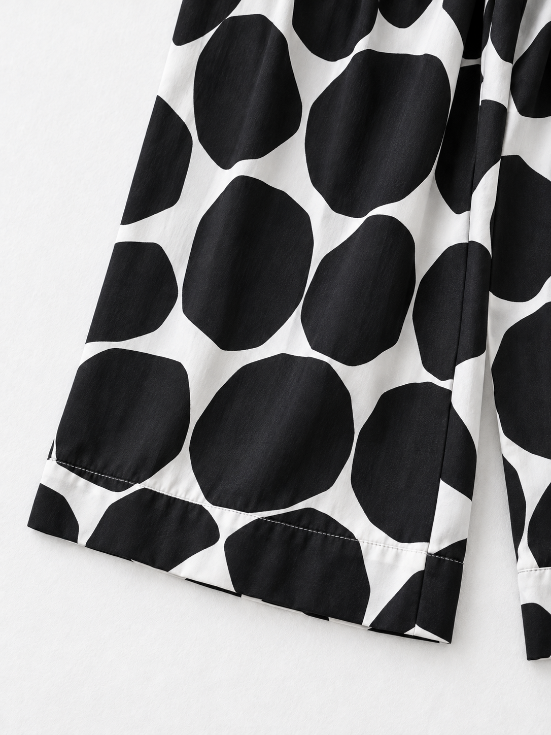 Graphic Dot Wide-Leg Trousers