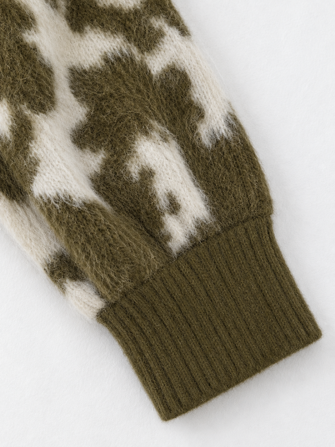Abstract Intarsia Knit Sweater
