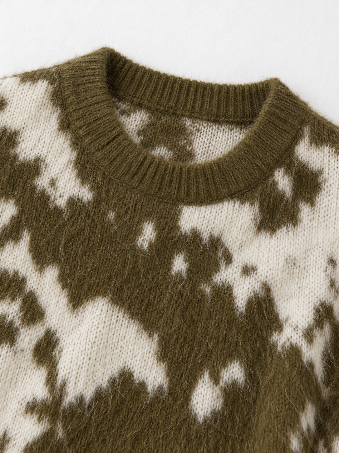 Abstract Intarsia Knit Sweater