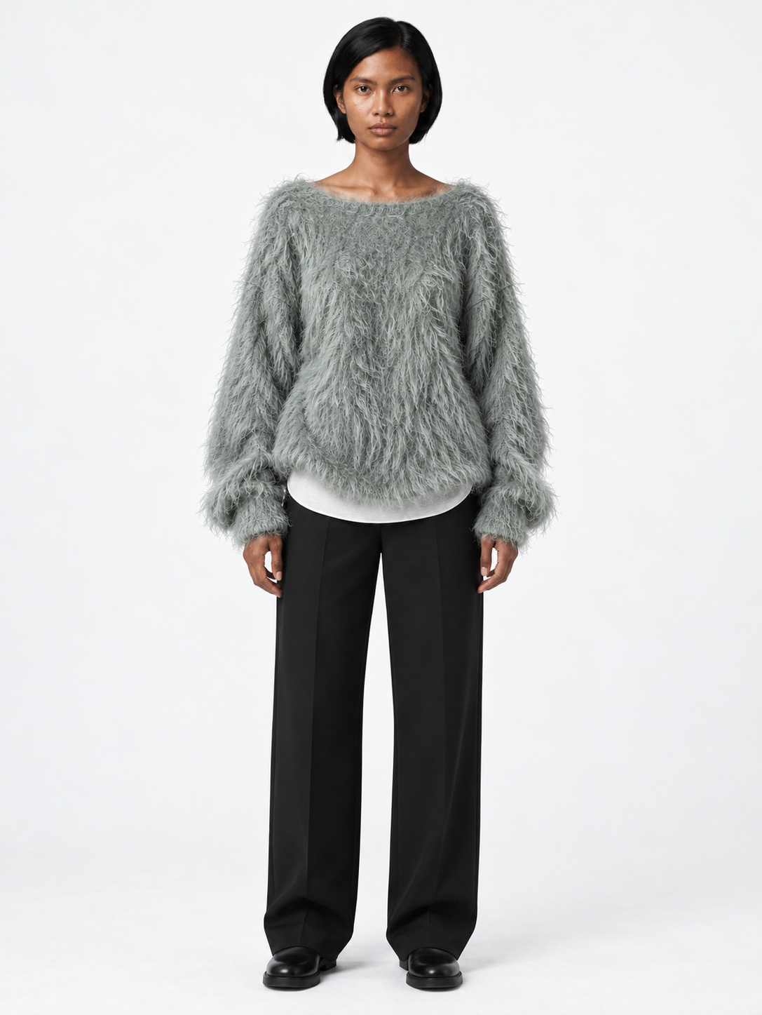 Long-Fibre Boatneck Sweater