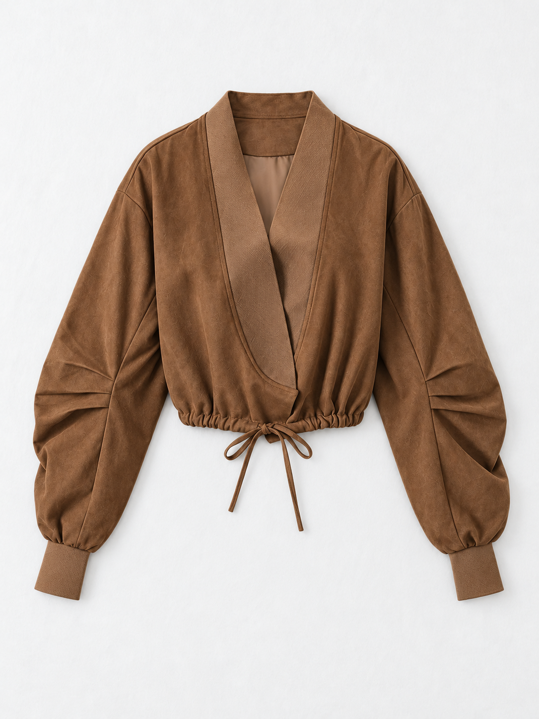 Drawstring Cropped Jacket