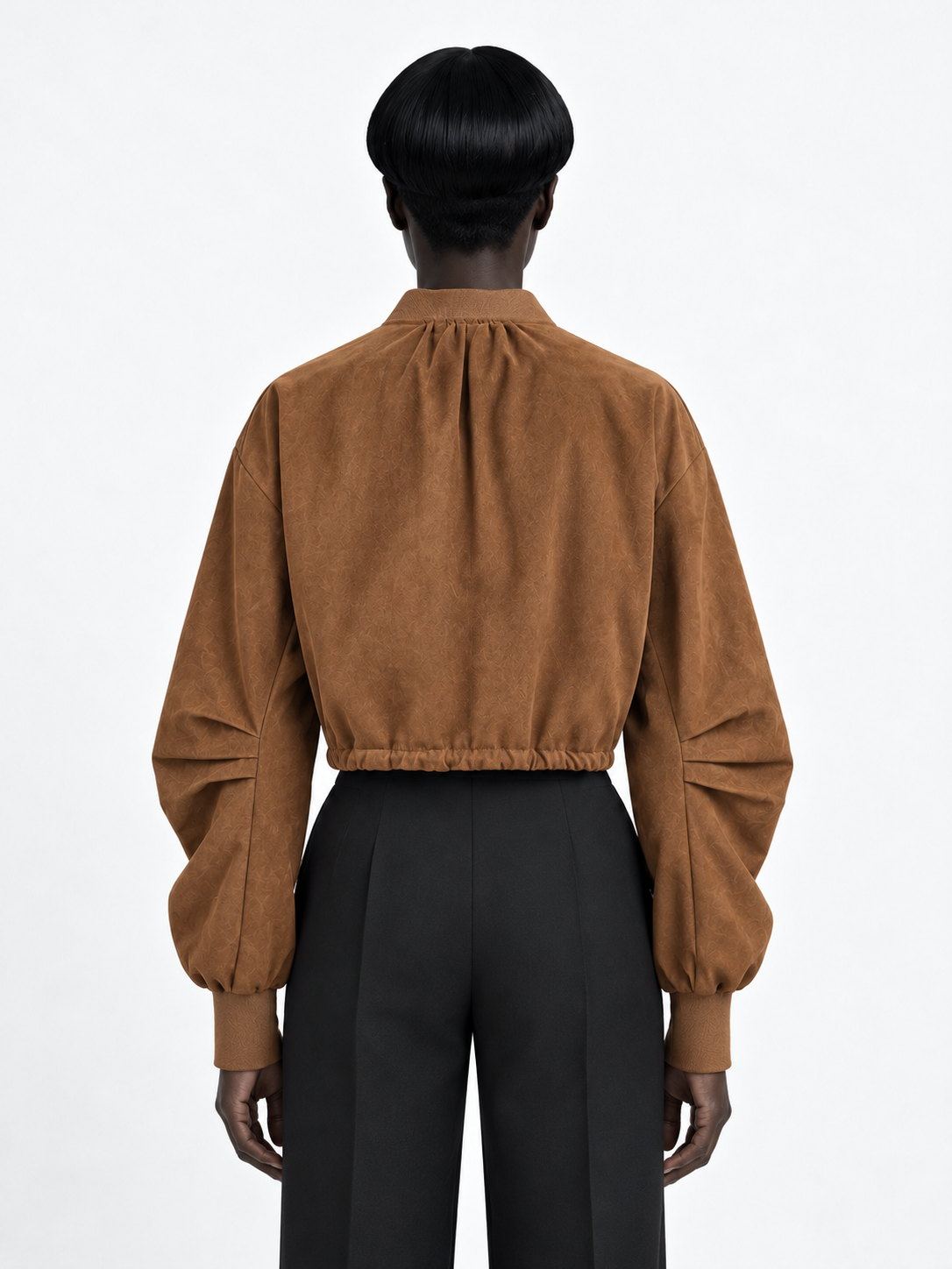 Drawstring Cropped Jacket