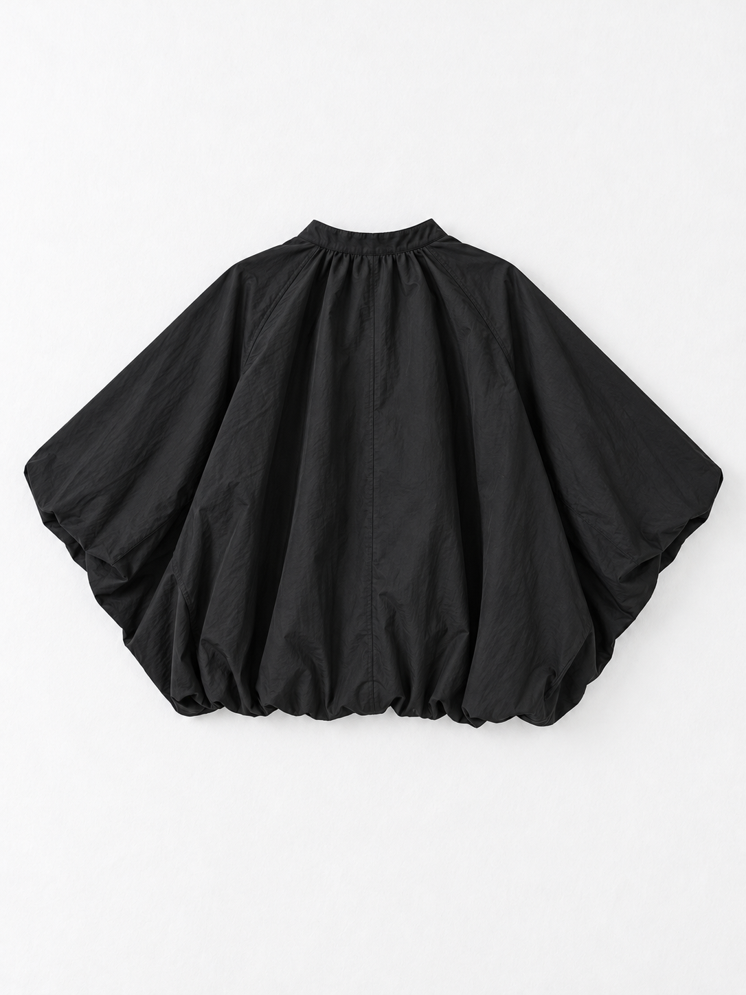 Zip-Front Cape-Sleeve Jacket